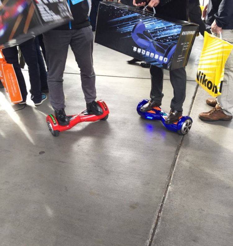 Hoverboarders at CES 2016