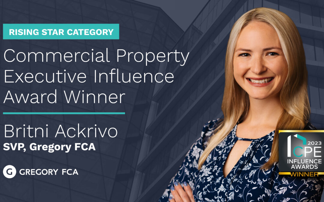 Senior Vice President Britni Ackrivo Wins Commercial Property Executive Influence Award in Rising Star Category